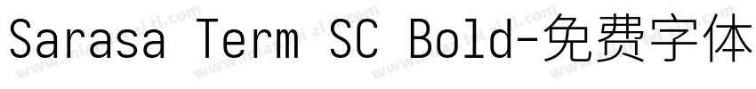 Sarasa Term SC Bold字体转换